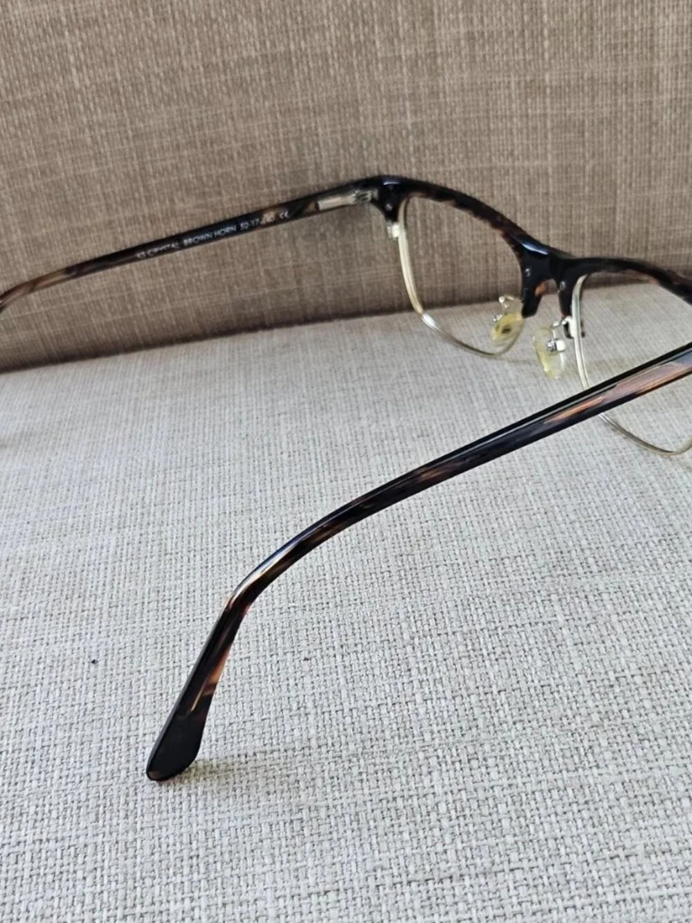 Kirkland Signature Women Eyeglasses Frame KS Crystal Brown Horn Eyewear Glasses